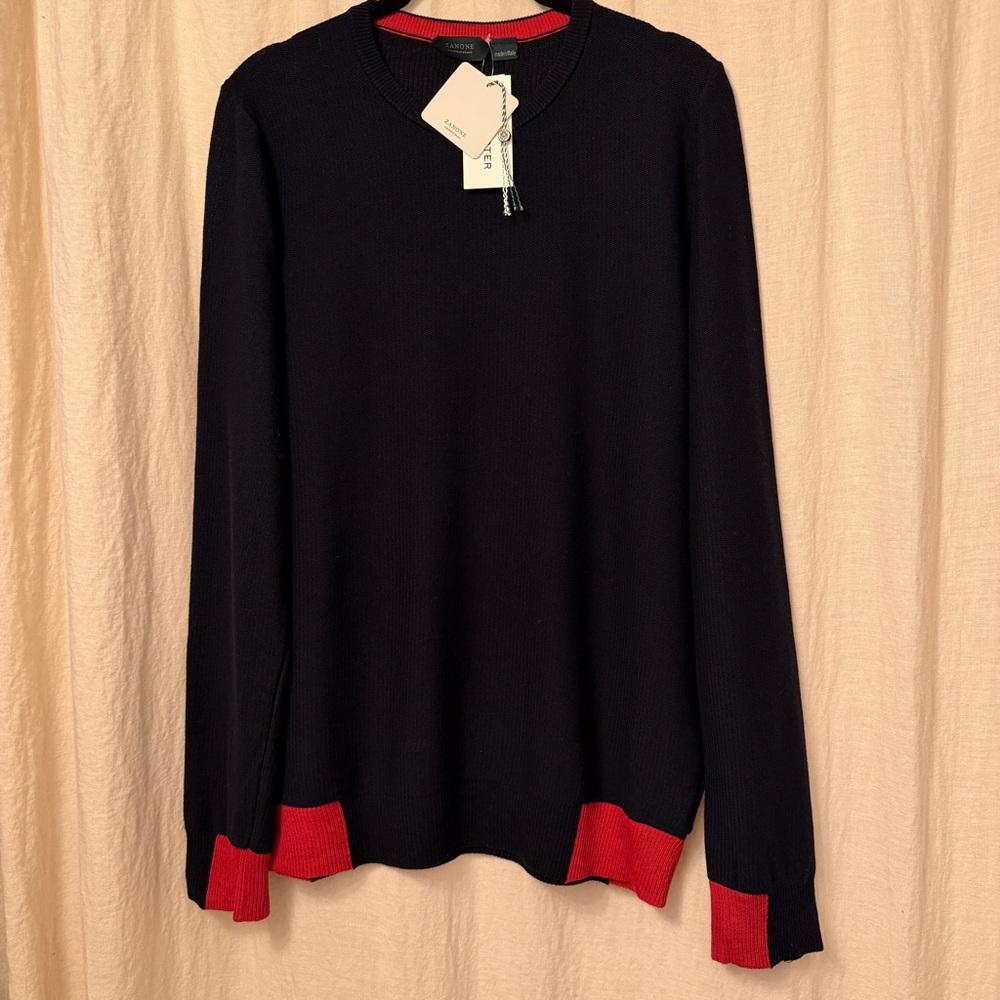 Zanone Red-Tipped Sweater